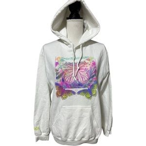 NWT Vitriol hoodie sweatshirt with psychedelic butterfly